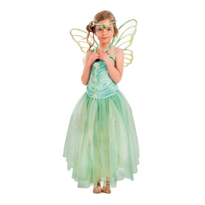 Costume enfant fille fée verte - déguisement féerique