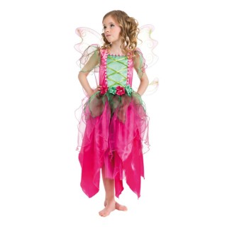 Costume enfant fille Fée Rose – Déguisement féerique