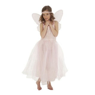 Costume enfant fille Fée Rose – Déguisement féerique