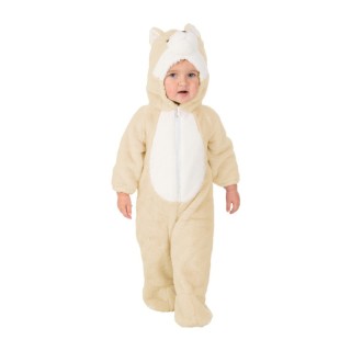 Costume baby mixte renard beige – Combinaison