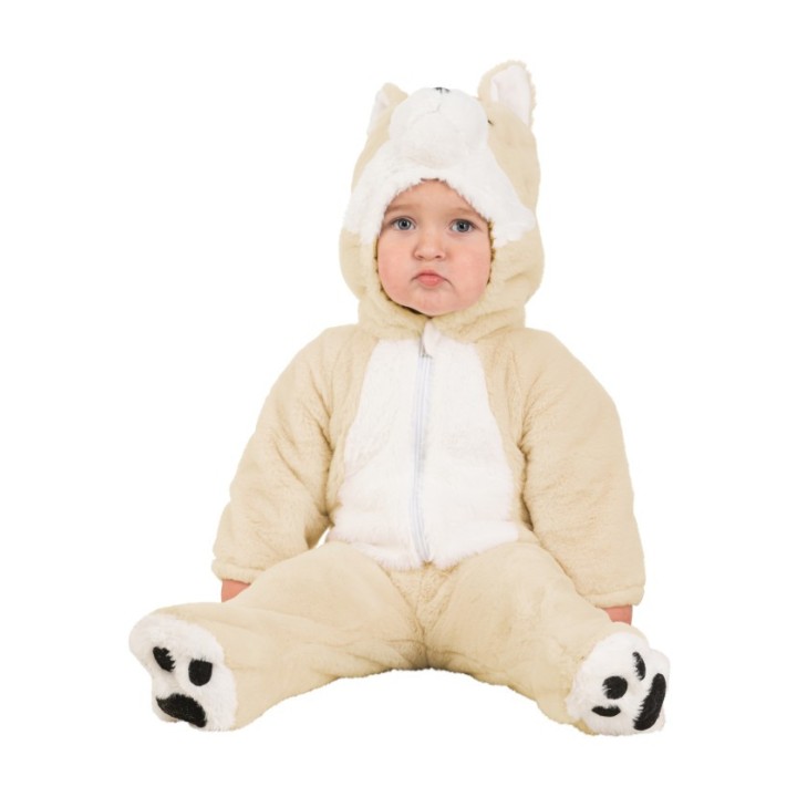 Costume baby mixte renard beige – Combinaison