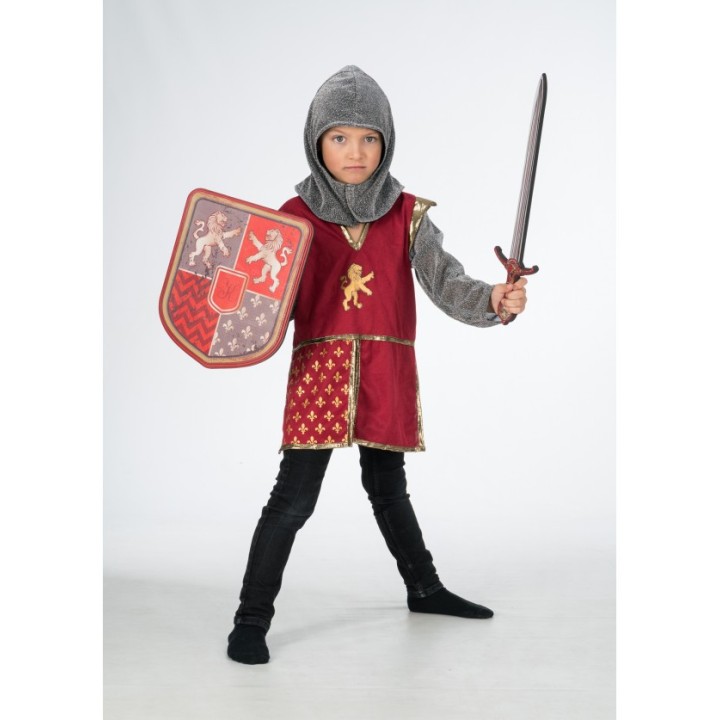 Costume enfant garçon Chevalier Lion Rouge – Déguisement médiéval