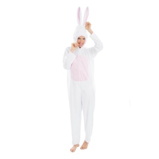 Costume femme combinaison lapin blanc - Costume lapin