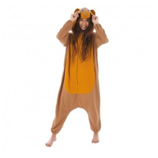 Costume adulte mixte Kigurumi - combinaison ours brun