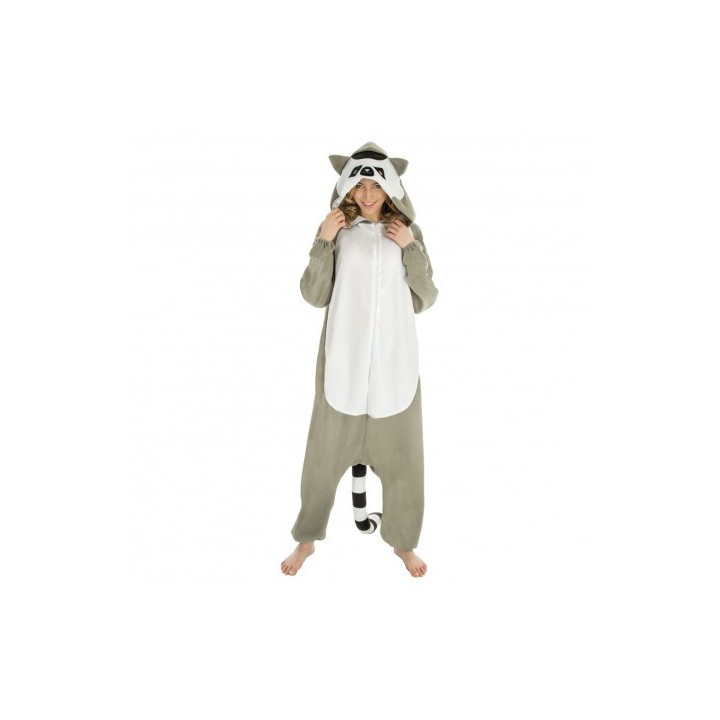 Costume adulte kigurimi raton laveur - combinaison raton laveur