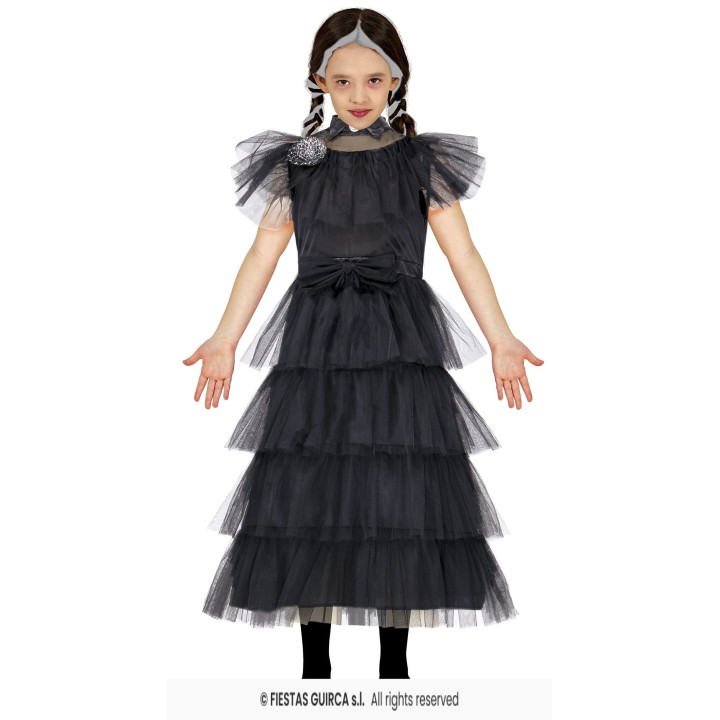 Costume enfant Mercredi robe de bal