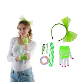 Kit années 80 fluo - Accessoires déguisement