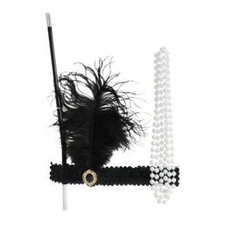 Kit Charleston noir - accessoire
