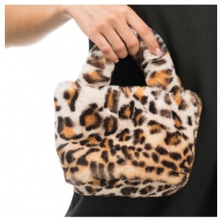 Sac fausse fourrure léopard - accessoire