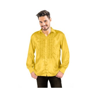 Costume adulte homme chemise or satin disco - Style années 70