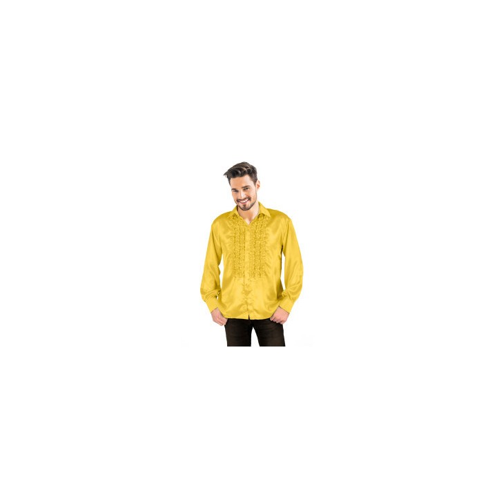 Costume adulte homme chemise or satin disco - Style années 70
