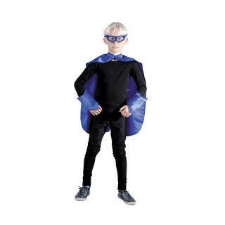 Set de super héros enfant bleu - Accessoires super héros