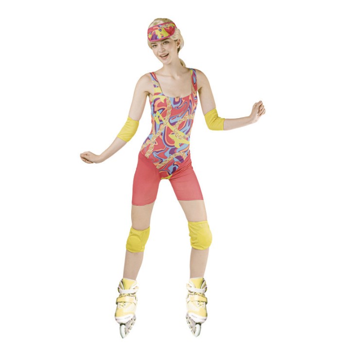 Costume adulte femme coller girl 80's - Costume rétro