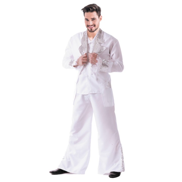 Costume adulte homme Disco Forever blanc – Costume années 70