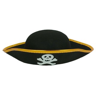 Chapeau feutre pirate enfant noir – Accessoire déguisement