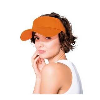 Visière tissu orange fluo – Accessoire coloré