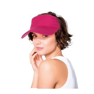 Visière tissu rose fluo – Accessoire coloré