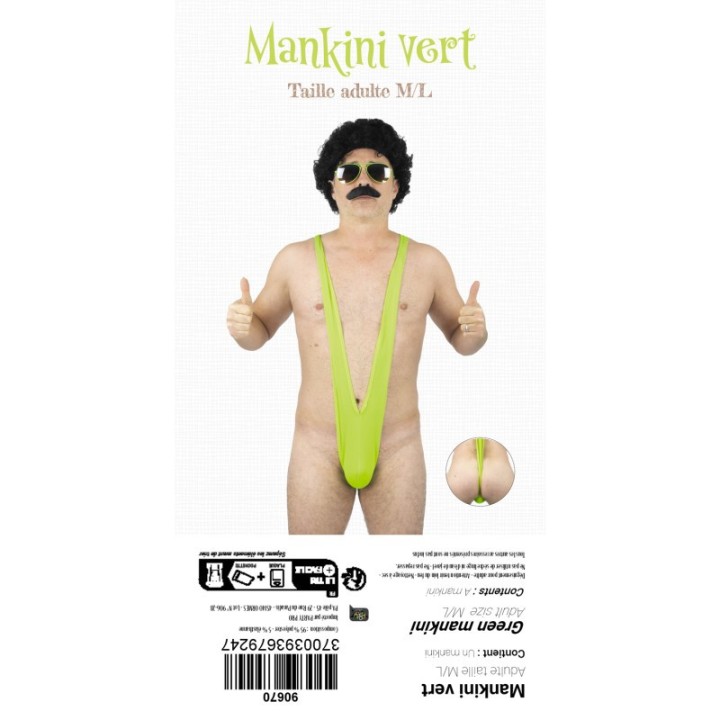 String mankini vert – Accessoire déguisement