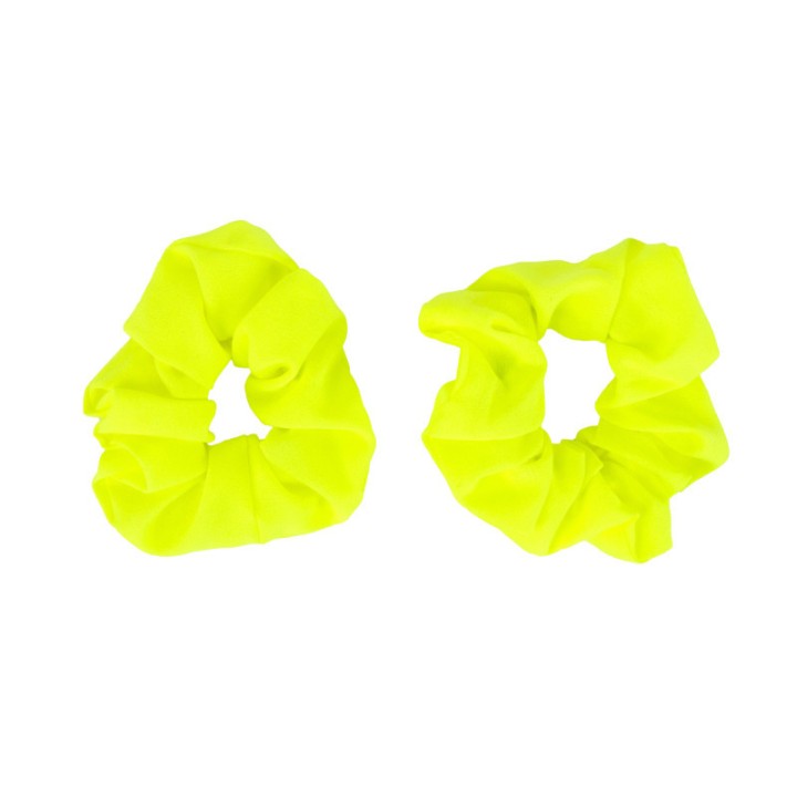 Chouchous jaune fluo x2 – Accessoire cheveux