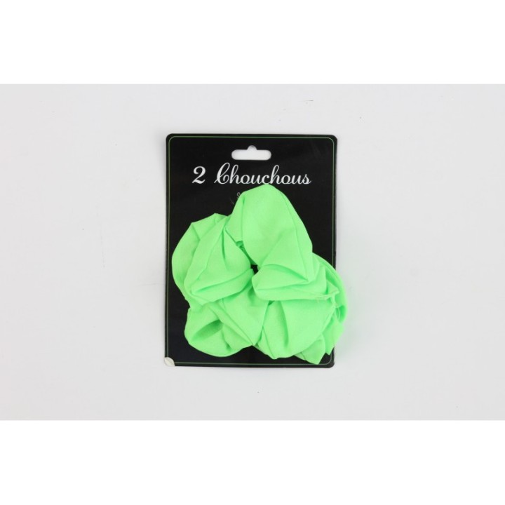 Chouchous vert fluo x2 – Accessoire cheveux