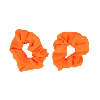 Chouchous orange fluo x2 – Accessoire cheveux