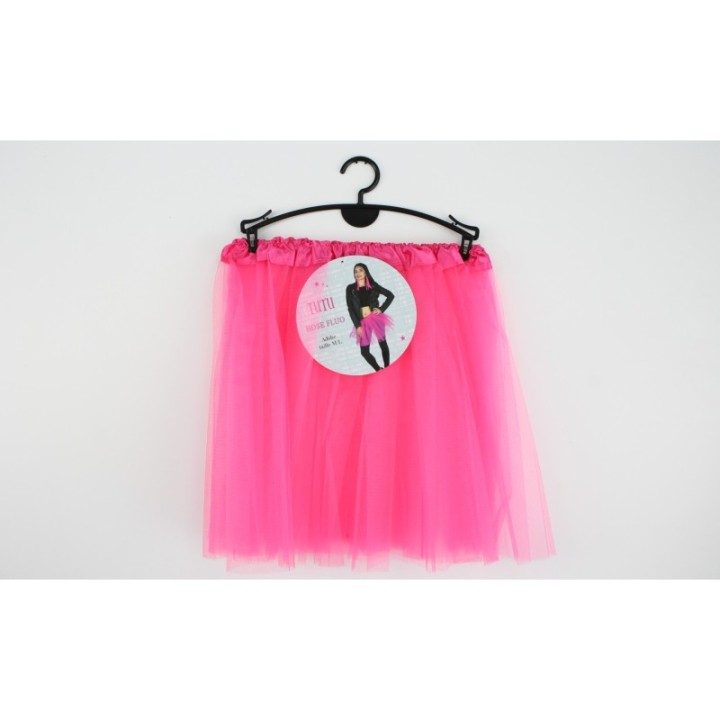 Tutu en tulle 35 cm rose – Accessoire danse et déguisement