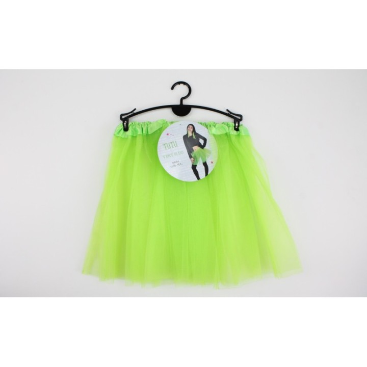 Tutu en tulle 35 cm vert – Accessoire danse et déguisement