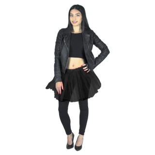 Tutu en tulle 35 cm noir – Accessoire danse et déguisement