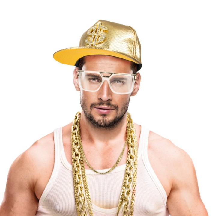 Set rappeur 24K – Lunettes et chaîne
