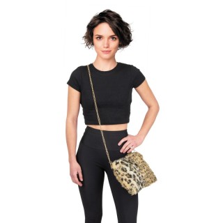 Sac fausse fourrure léopard – Accessoire déguisement