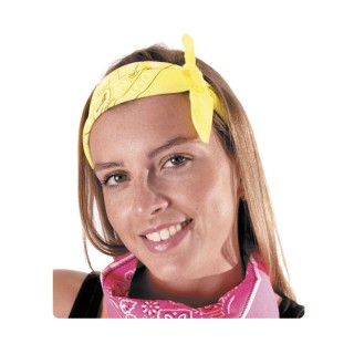 Bandana jaune fluo – Accessoire coloré