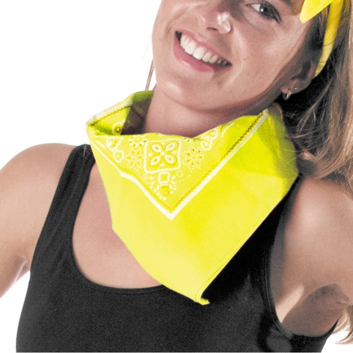 Bandana jaune fluo – Accessoire coloré
