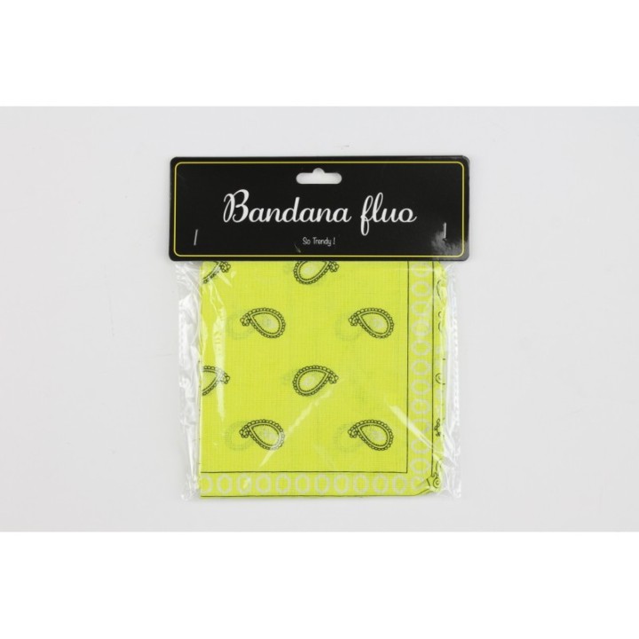 Bandana jaune fluo – Accessoire coloré