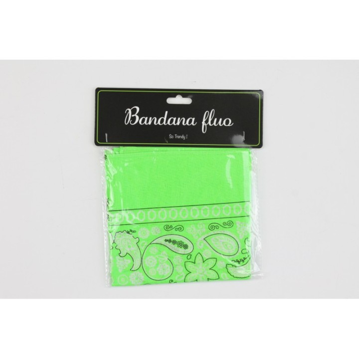 Bandana vert fluo – Accessoire coloré