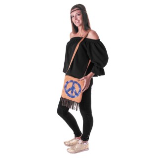 Sac hippie – Accessoire de déguisement bohème