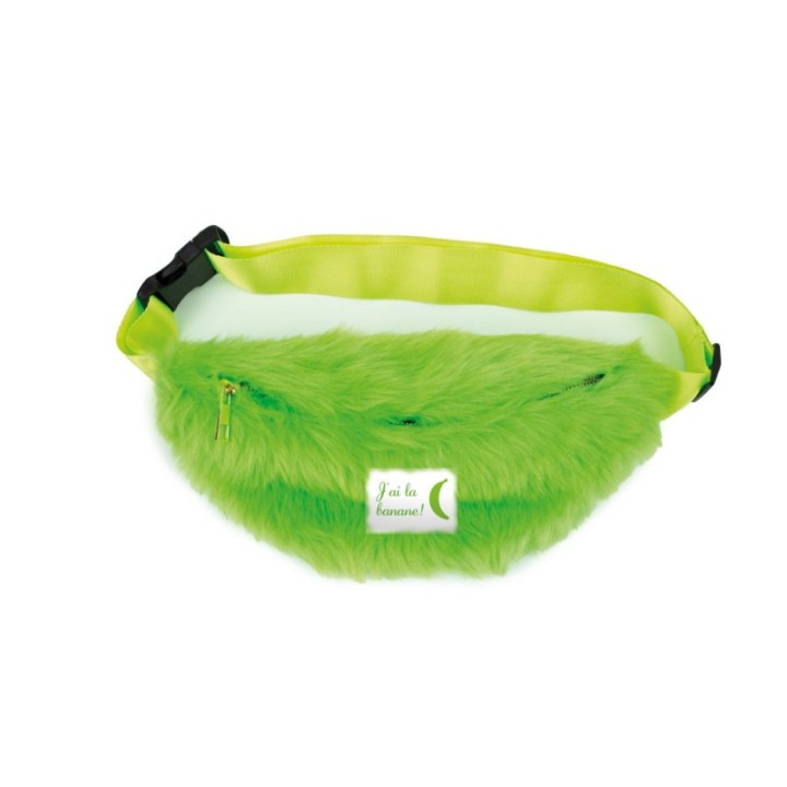Sac banane fourrure vert fluo – Accessoire