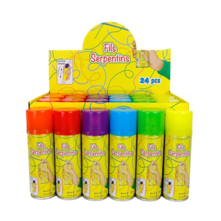 Fil serpentin couleurs assorties – Accessoire fête