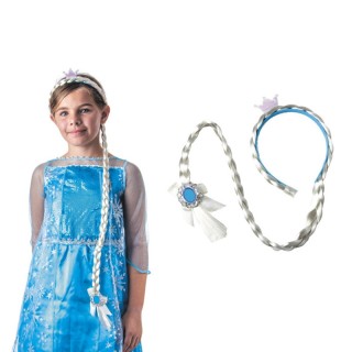 Serre-tête tressé Princesse des Glaces – Accessoire féerique