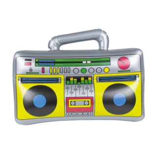 Radio cassette 90s gonflable – Accessoire rétro