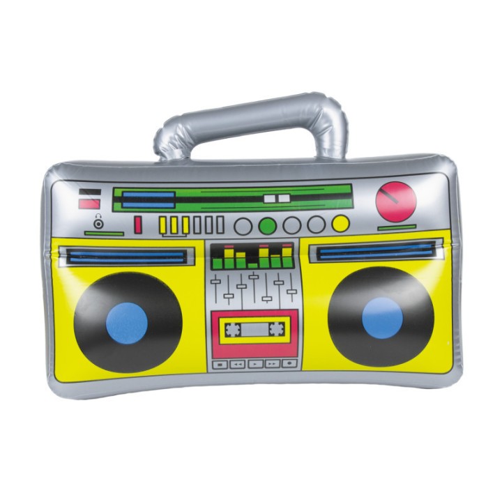 Radio cassette 90s gonflable – Accessoire rétro