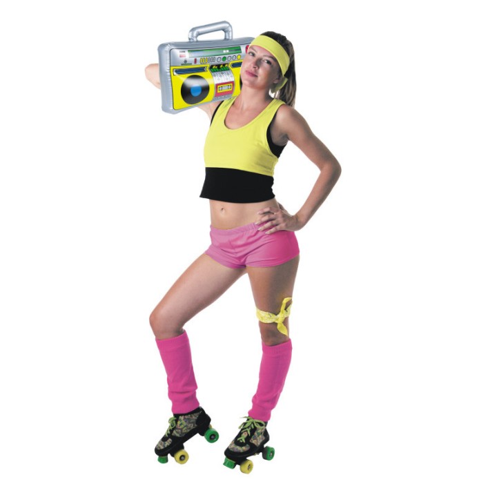 Radio cassette 90s gonflable – Accessoire rétro