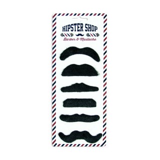 Moustaches party "Stars" 6 pièces – Accessoire déguisement