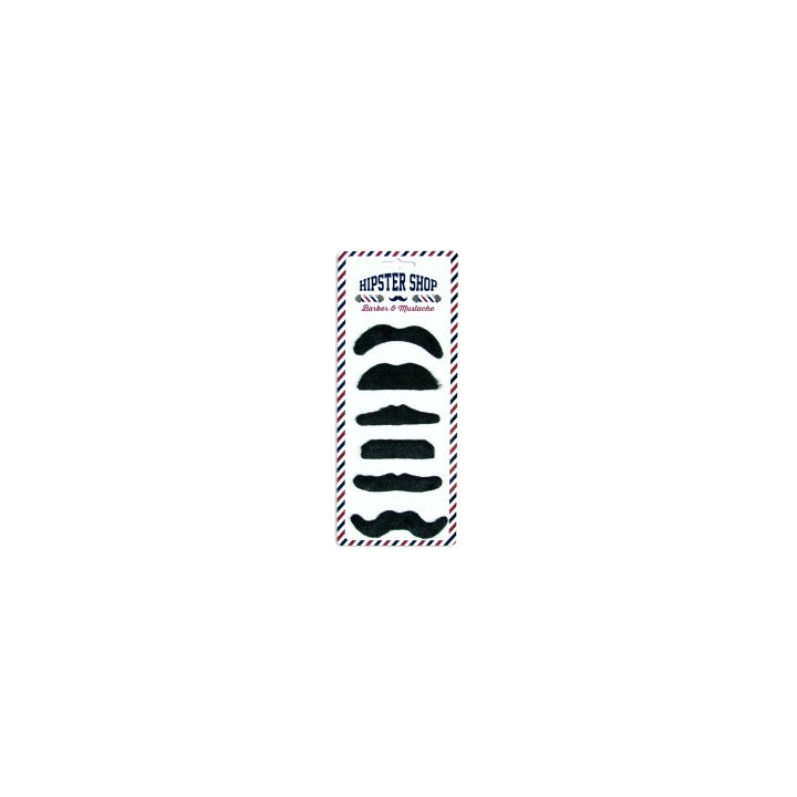 Moustaches party "Stars" 6 pièces – Accessoire déguisement