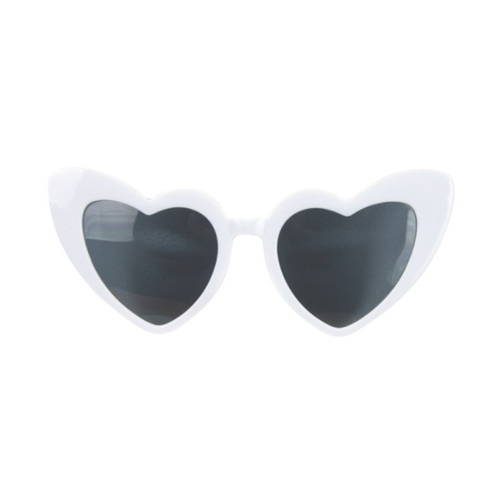Lunettes cœur blanches – Accessoire