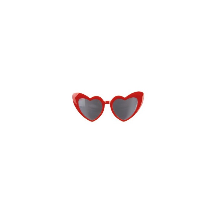 Lunettes cœur rouges – Accessoire