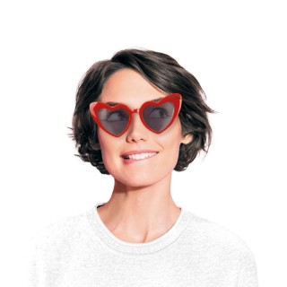 Lunettes cœur rouges – Accessoire