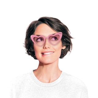 Lunettes cœur roses – Accessoire