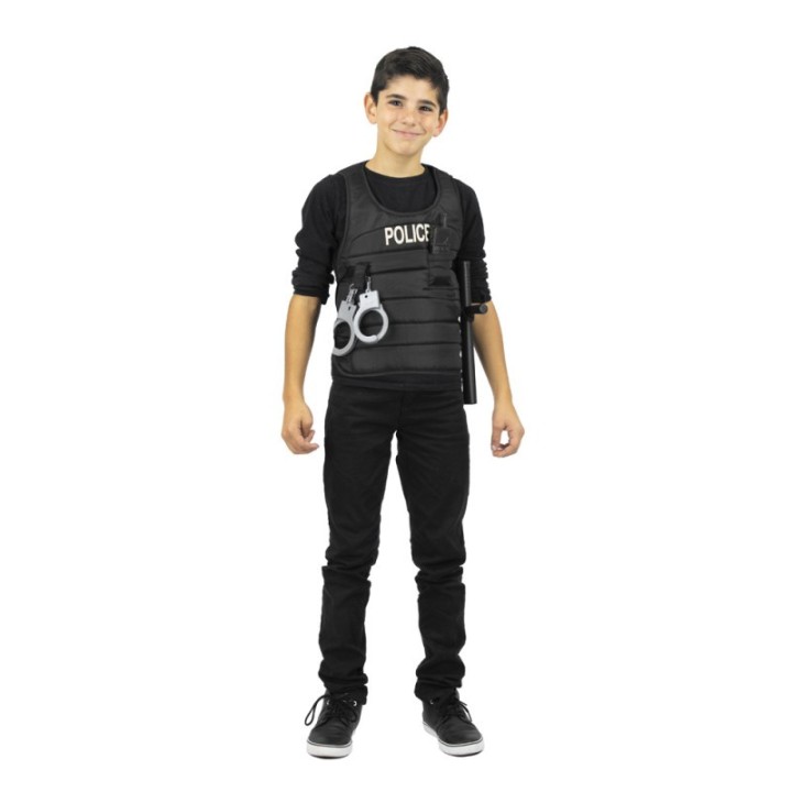 Set policier – gilet, menottes, matraque, talkie