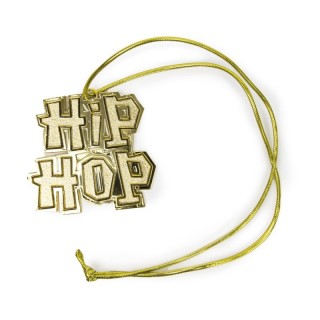 Collier Hip Hop or – Accessoire déguisement