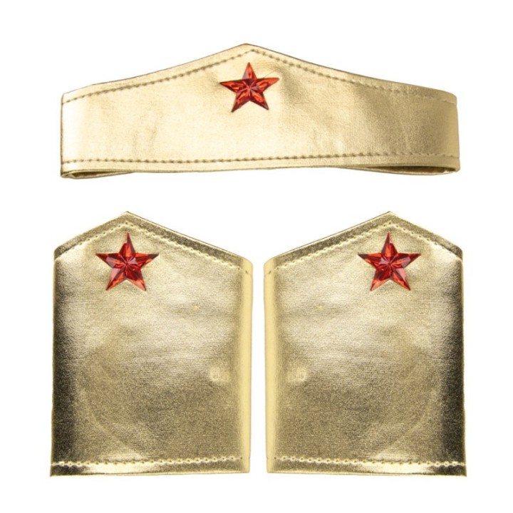 Set super héroïne or – Accessoires costume